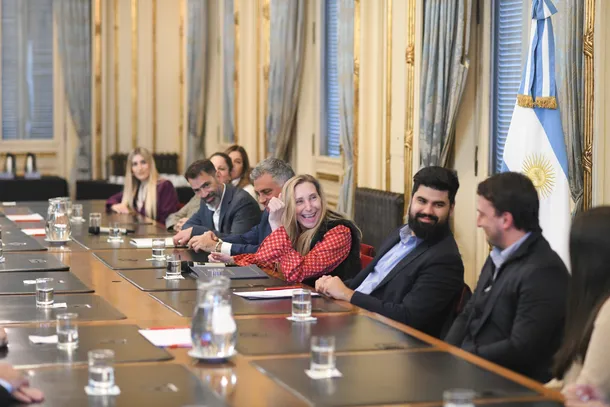 Karina Milei en la cumbre de la Casa Rosada