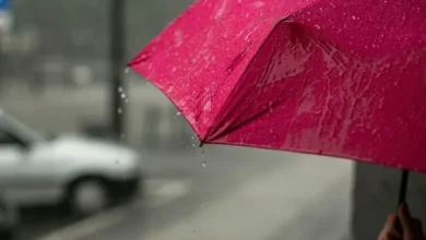 Imagen de un cielo nublado en el AMBA con lluvia