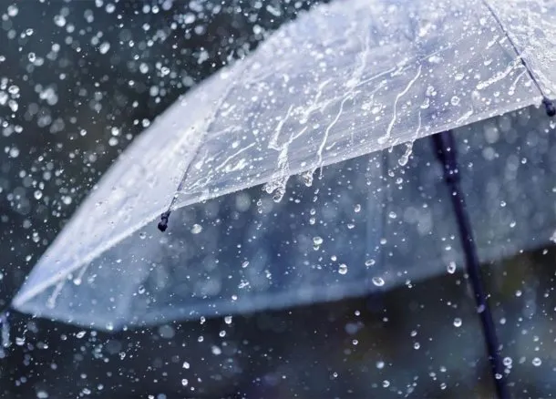 Imagen de lluvia en el Área Metropolitana de Buenos Aires