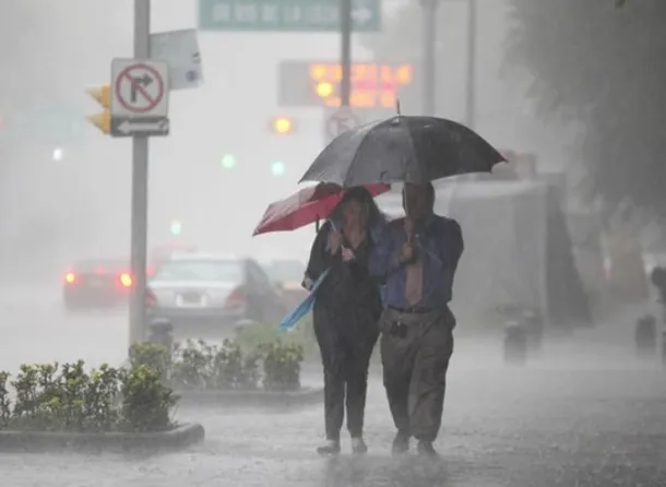 Imagen de una tormenta en el AMBA