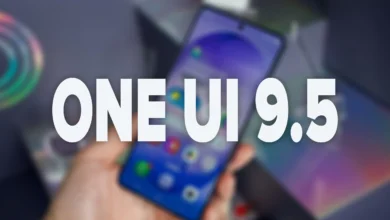 Pantalla de inicio de One UI 9.5 con diseño Liquid Glass en un Galaxy S26