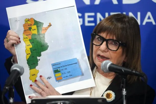 Senadora Patricia Bullrich en el Senado