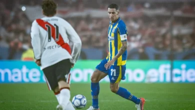 River Plate en acción en un partido de fútbol