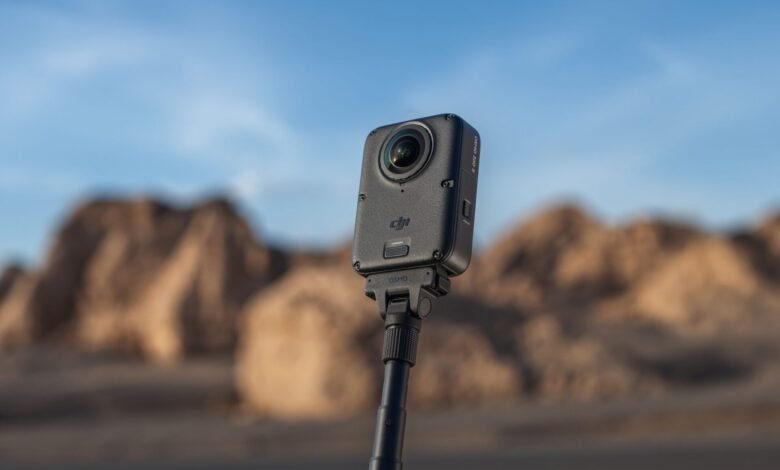 DJI Osmo 360 II y robot aspirador ROMO 2 en acción
