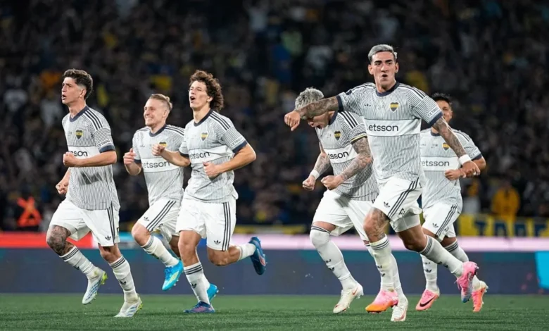Leandro Paredes celebra la victoria de Boca en la Copa Argentina contra Vélez