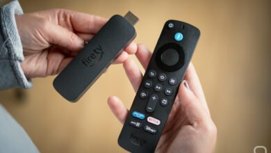 Captura de pantalla del menú de configuración de un Fire TV que muestra la opción de instalar apps de fuentes desconocidas