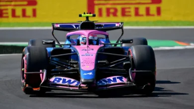 Franco Colapinto cruzando la línea de meta en el GP de Italia en Monza