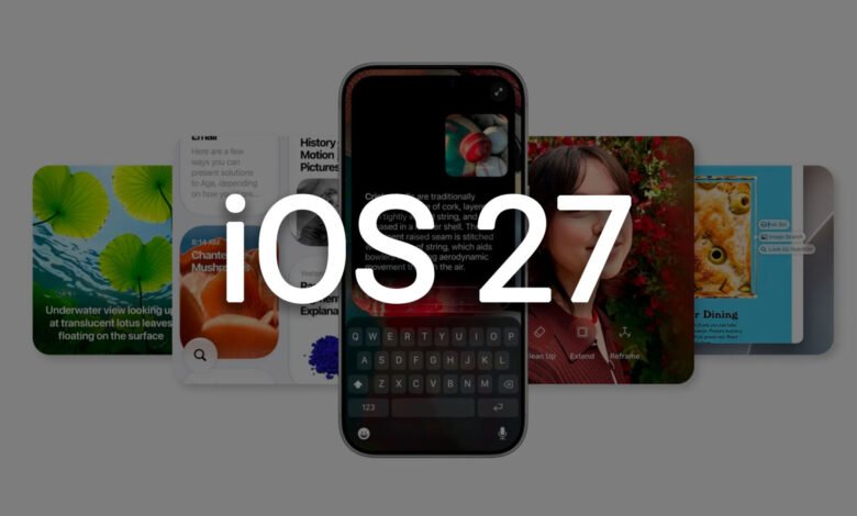 Pantalla de iPhone 18 Pro mostrando la actualización iOS 27.0.1