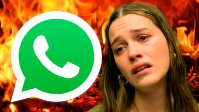 Captura de la nueva barra flotante de WhatsApp en Android