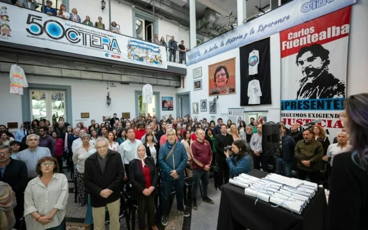 Directiva de Ctera toma posesión en Córdoba con la presencia de dirigentes de la Uepc